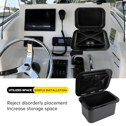 Xztrdi Marine Deck Access Hatch Black 10.63x14.76 Inch Boat Hatch & Lid