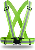 Skiennix Adjustable Reflective Safety Vest - 360° Visibility for Cycling & Construction