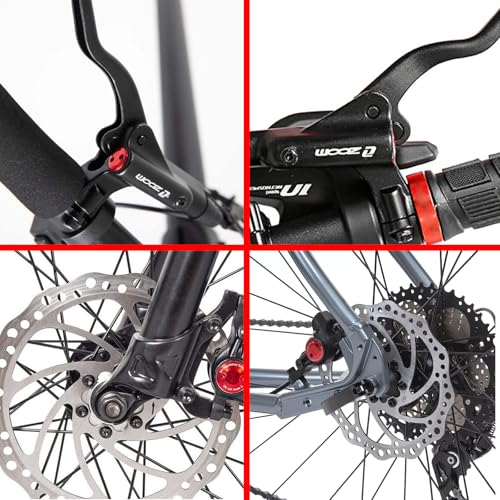 Hydraulic Brake Upgrade Kit for E-Bikes with 2-Pin Connector & 160mm Rotors Black - PeakRider