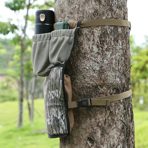 Saddle Hunting Knee Cushion with Adjustable Strap and Utility Pockets