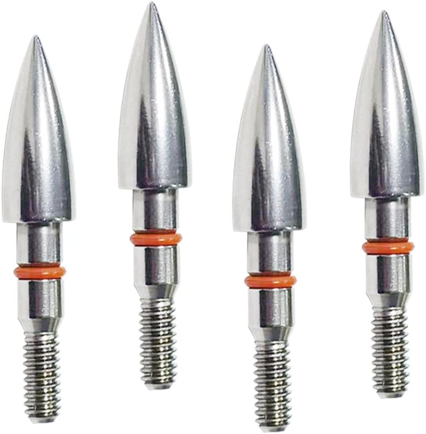 Skiennix Archery Field Points - Stainless Steel Practice Tips for Recurve & Compound Bows | 100-300 Grains