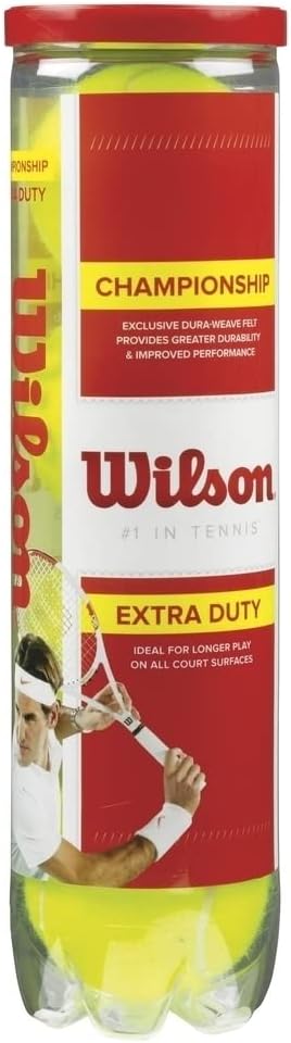Wilson Championship Tennis Balls - High-Performance, Durable, Official Tournament Size | 3-Pack