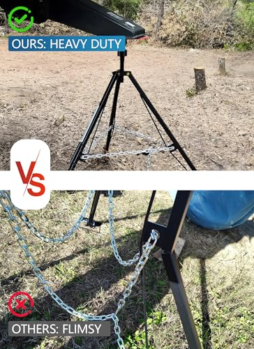 Swellisher 5th Wheel Gooseneck Tripod Stabilizer 5000lbs Load Adjustable Height 35-55" Heavy Duty RV Jack