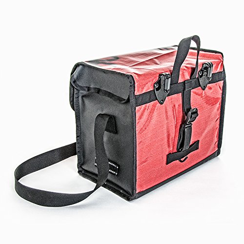 Green Guru Large Multi-Colored Bicycle Pannier Made in USA, Upcycled Vegan Materials