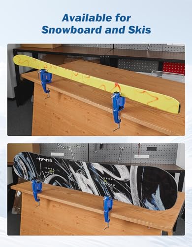 JOYTUTUS Ski and Snowboard Vises Set for Tuning Edges and Waxing, 3 Pieces