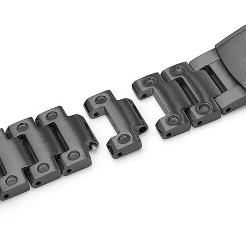 HJHYUL DW-5600 Mod Kit Stainless Steel Case Solid Metal Strap Bracelet for 5600 Series, 5610 Series, 5035 Series Watch Part Replacement (Black metal set, 5610 Series)