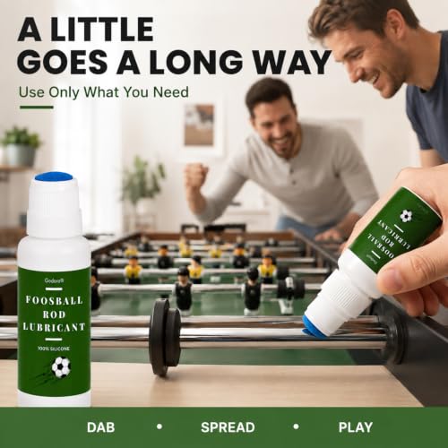 Silicone Foosball Table Lubricant with Built-In Applicator - 2 Oz