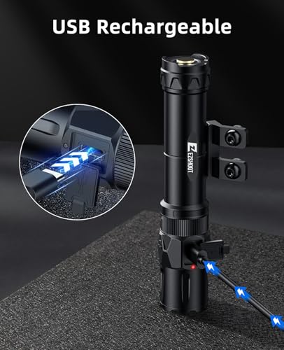 EZshoot 2500 Lumens Rifle Laser Light Combo with Green Beam for Home Defense