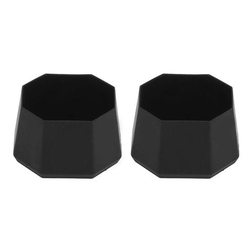 2pcs Tennis Racket Butt Cap Tennis Racket Silicone End Cover for Racquetball Racket, Black