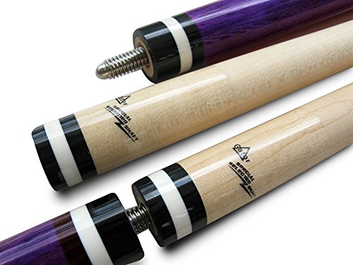 Champion ST Irish Wrap Pool Cue - Purple Maple Shaft, 19 oz, Purple Fury Case