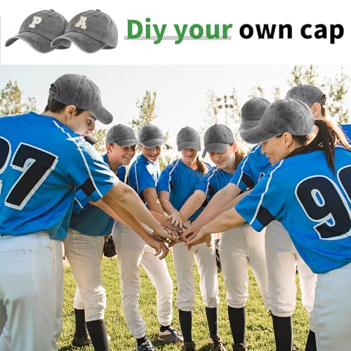 Bonuci 50 Pack Vintage Washed Baseball Caps Gray Adjustable Cotton Sports Hats for Men Women
