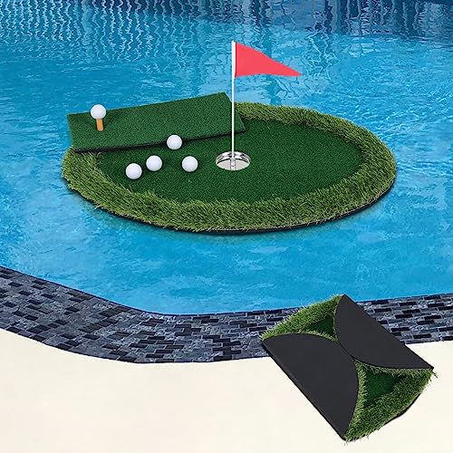 Kokorona Floating Golf Green for Pool & Backyard Practice - Foldable Chipping Mat