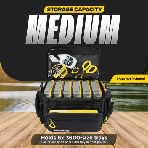 Beyond Braid Medium Water-Resistant Fishing Tackle Bag - Holds Tackle Boxes & Gear