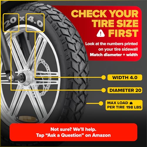 Ultraverse 20x4.0 Fat Bike Tire Set — All-Terrain E-Bike & MTB Tire