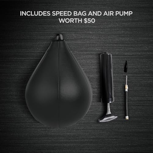 24 Inch Speed Bag Platform with Swivel and Adjustable Height for Boxing Training