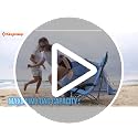 Ergobreeze H Cyan 2pcs - Oversized Portable Beach Folding Chairs with Neck Support