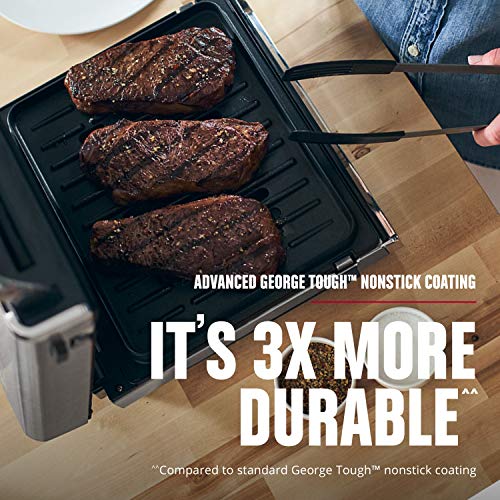 Smokeless Indoor Contact Grill - Digital Smart Control, Family Size, Stainless Steel