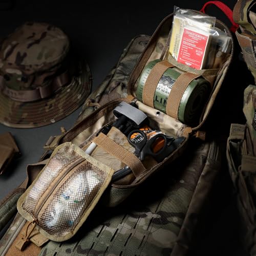 Everlit Black Camo Emergency Trauma Kit with Tourniquet & Splint