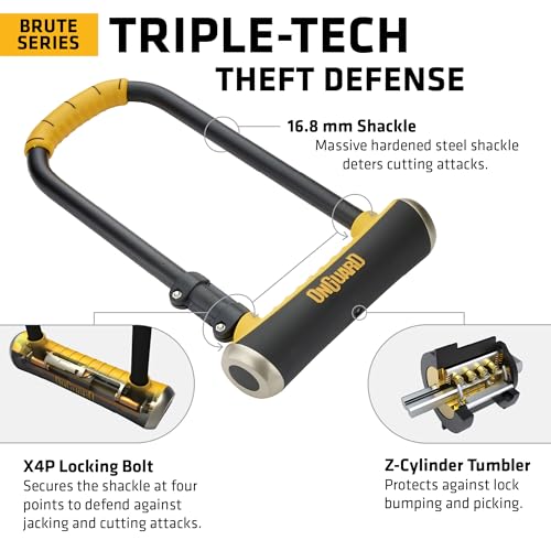 Bike U-Lock with Hardened Steel Shackle and Mounting Bracket – 16.8mm Security Lock
