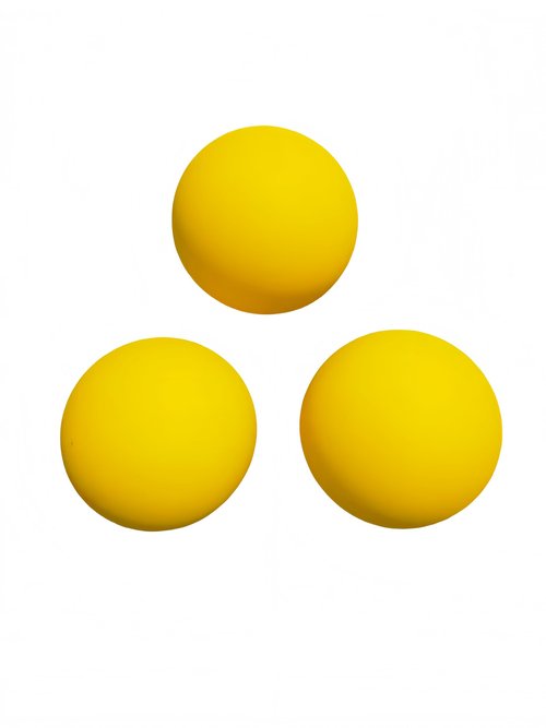 VisnzvLux 3 Pieces Yellow Squash Ball Custom Logo Professional high Elasticity Resistant to Play for Training and Practice