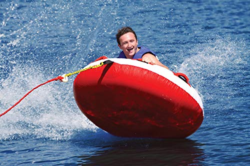 Airhead Hot Shot Towable Tube for Water Sports 1-2 Rider Inflatable Boat Tube