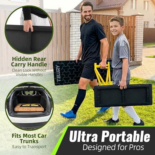 32" x 12" Soccer Rebounder Board with Adjustable Angles - Portable Training Aid