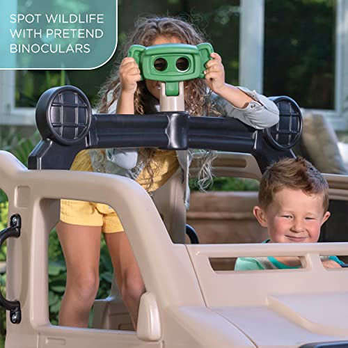 Step2 Safari Truck Climber Kids Outdoor Playset with Slide & Climbing Wall