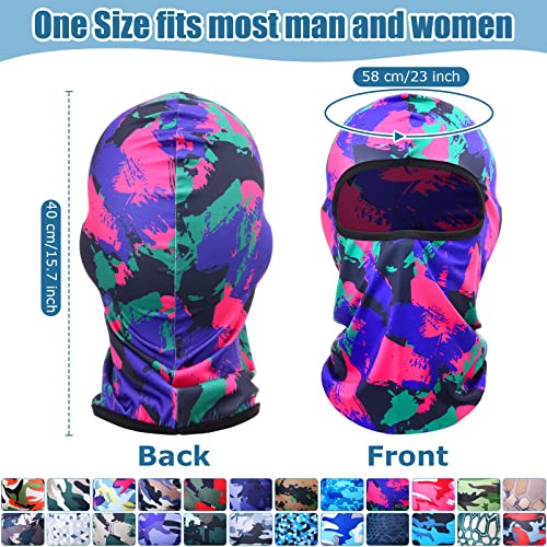 Tarpop 24 Pack Ski Mask Balaclava Face Cover with Bright & Camo Variations