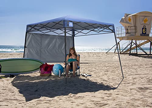 Quik Shade Go Hybrid 6x6 ft Pop-Up Canopy Backpack - Sun & UV Protection, Regatta Blue