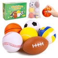 Kids Foam Ball Set - 6 Soft 3.5 Inch Sports Balls for Indoor & Outdoor Play - Variation of THIS listing