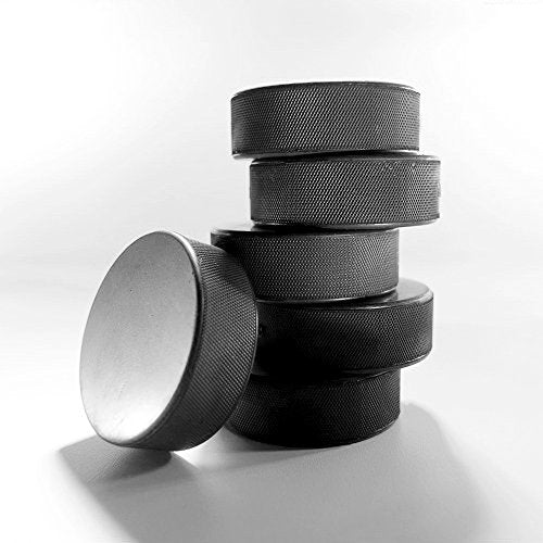Bulk Hockey Pucks 50 Count for Ice Hockey Training & Competition - Durable Rubber