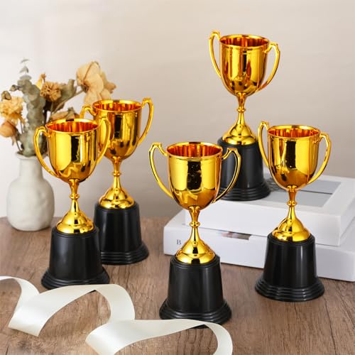 Ecation 9 Inch Gold Trophy Award Cup Set of 24 - Employee Appreciation Gifts, Party Recognition