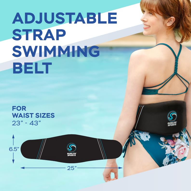 Sunlite Sports AquaFitness Deluxe Flotation Swimming Belt - Standard Large for Water Aerobics
