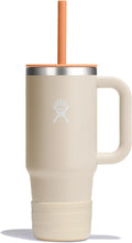 Hydro Flask Kids 24 Oz Travel Tumbler - Insulated Stainless Steel with Handle, Lid & Straw in Coconut Cream