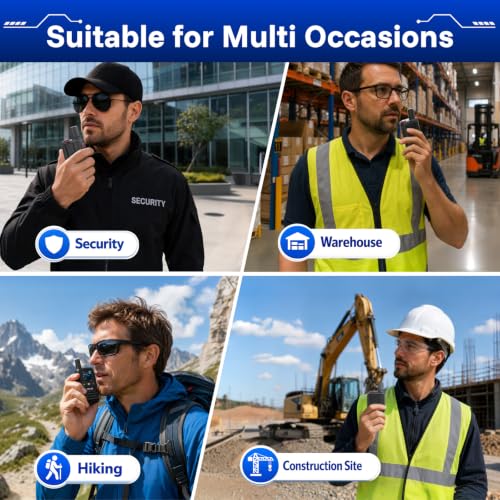 2-Pack Long Range 4G LTE Walkie Talkies with Free SIM for Global Use