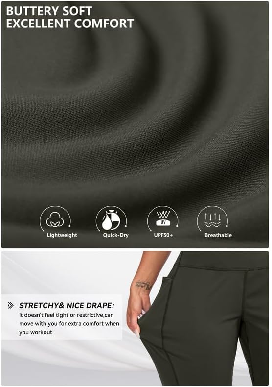 Viodia Women's High Waisted Joggers - Athletic Workout Pants with Pockets | Tapered Design