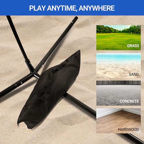 20ft Adjustable Volleyball Net for Indoor & Outdoor Training - Stable & Durable