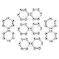 Leadigol 10PCS 6 Bolt Flange Adapter,44mm/48mm Bike Bicycle Freewheel Threaded Hubs Disk Disc Brake Rotor for Bicycle Accessories(44)