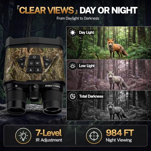 Night Vision Goggles with 4K Video 40MP Photos 12X Digital Zoom Infrared