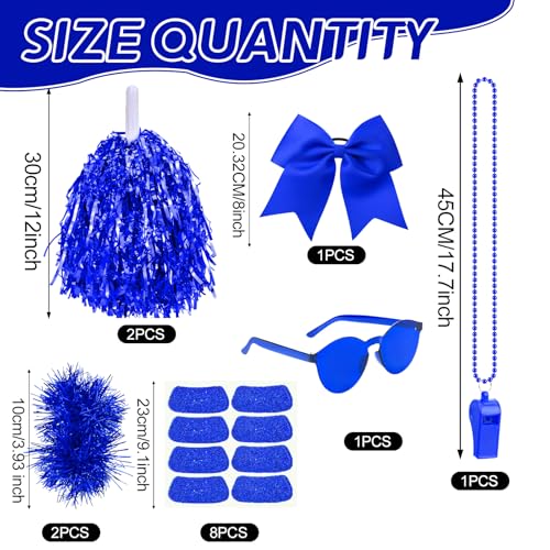 Ramede Blue Spirit Day Kit 21 Pieces Girls Cheerleading & Sports Accessories - Blue / 21