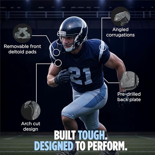 Adult Football Shoulder Pads - Xcalibur Large Shoulder Protection for Football