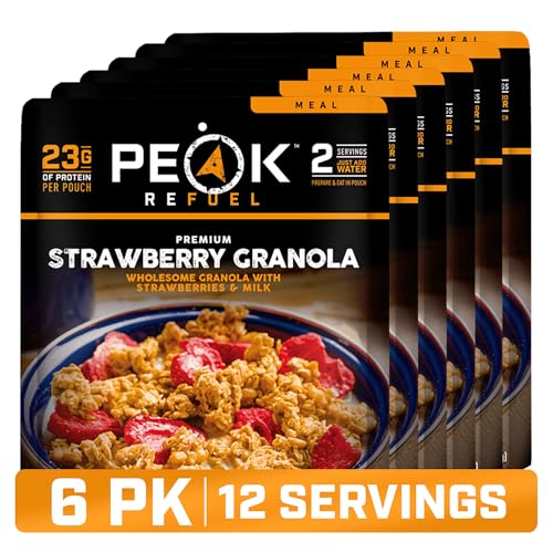 Peak Refuel Strawberry Granola Freeze-Dried Meals - 6 Pack, 23g Protein