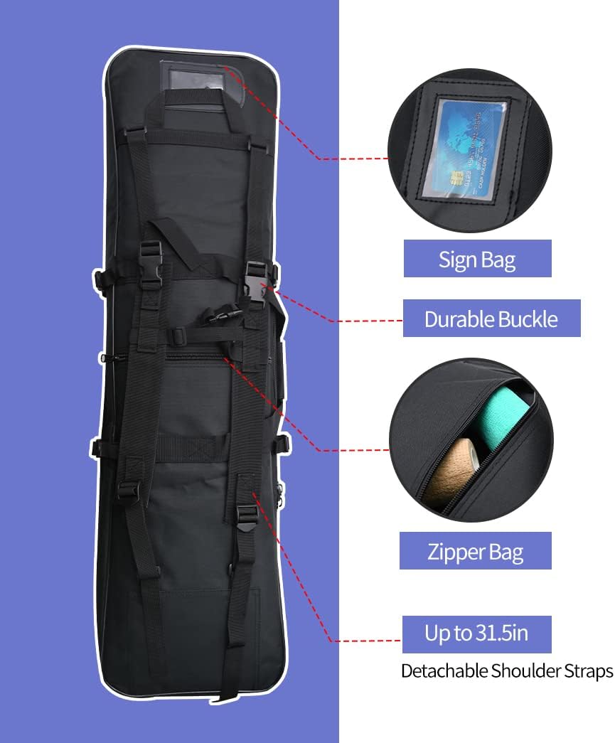 Rifle Bag - Tactical Long Rifle Backpack | Portable Shotgun Case for Firearm Storage & Transport
