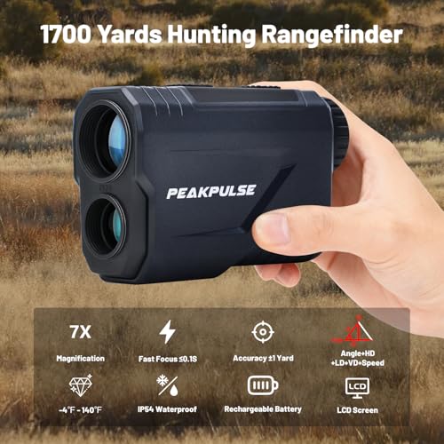 Long Distance Hunting Range Finder 1700 Yards 7X Zoom Angle Compensation