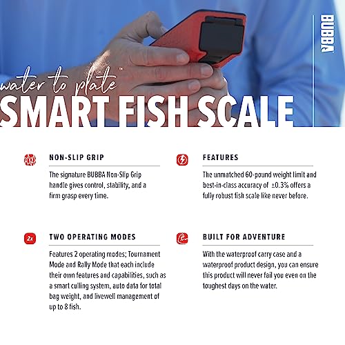BUBBA Digital Fish Scale 60lb Capacity Tournament-Grade Weighing Tool