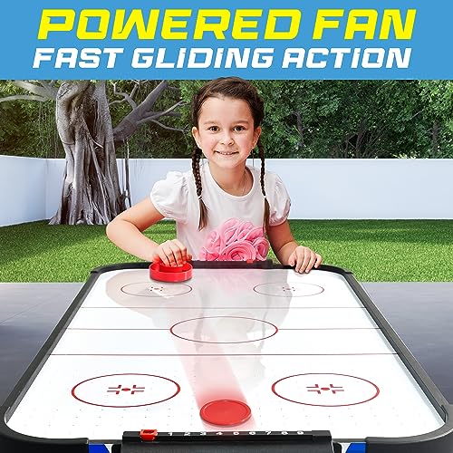 40-Inch Air Hockey Table with Fast Gameplay & Built-in Score Tracker