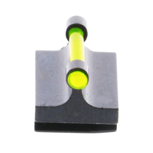 TRUGLO 3/8-Inch Dovetail Front Steel Gun Sight Replacement Fiber Optic Ramp Sight - .450", Green