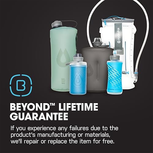 HydraPak Flux+ 1.5L Water Bottle with Integrated Water Filter - Lightweight & Durable