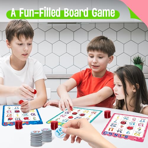 Spanish Bingo Game with Alphabet & Numbers - Educational Toy for Kids Ages 4+ - Variation: Spanish Alphabet Number Bingo Game