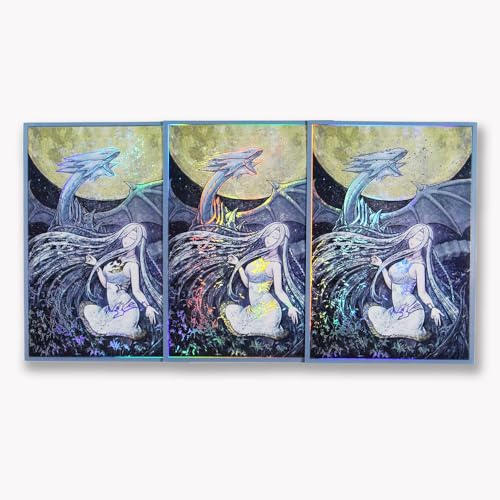 Holographic Card Sleeves 50ct 63x90mm for Yu-Gi-Oh Japanese Art Anime Trading Cards Art08